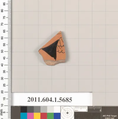 Terracotta fragment of a kylix (drinking cup)