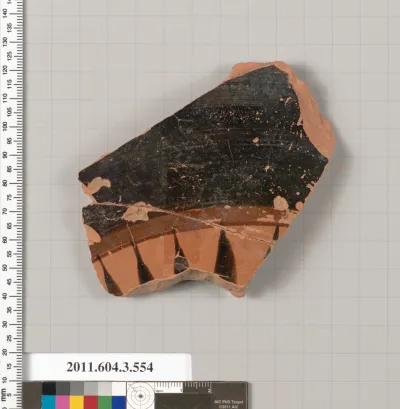 Terracotta fragment of a column-krater (bowl for mixing wine and water)