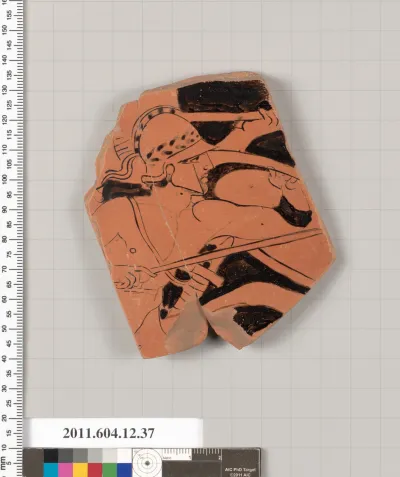 Terracotta fragment of a krater (deep bowl)?