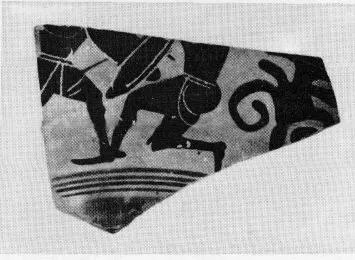 CUP DROOP, FRAGMENTS (ATHENIAN, BLACK-FIGURE)
