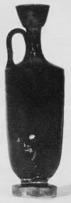 LEKYTHOS (ATHENIAN, BLACK GLAZE)