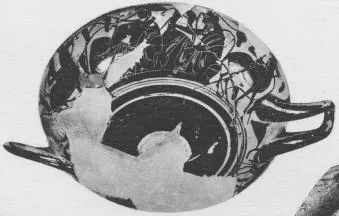 CUP A (ATHENIAN, BLACK-FIGURE)