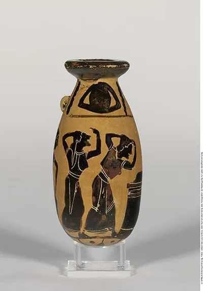 Attisch schwarzfiguriges Alabastron