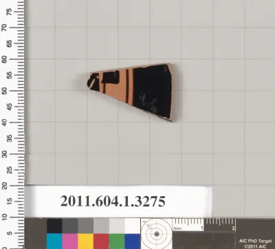 Terracotta fragment of a kylix (drinking cup)