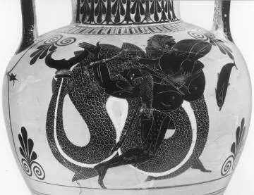 AMPHORA, NECK (ATHENIAN, BLACK-FIGURE)