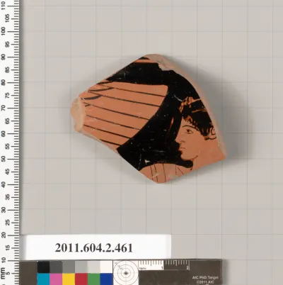 Terracotta fragment of a column-krater (bowl for mixing wine and water)