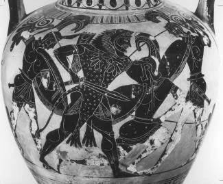 AMPHORA, NECK (ATHENIAN, BLACK-FIGURE)
