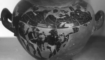 STAMNOS (ATHENIAN, BLACK-FIGURE)