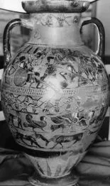 AMPHORA, NECK (ATHENIAN, BLACK-FIGURE)