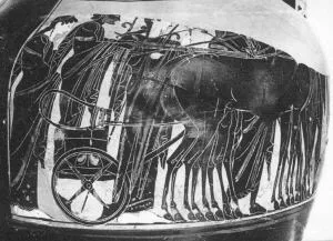 AMPHORA, BELLY, TYPE A (ATHENIAN, BLACK-FIGURE)