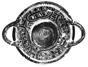 CUP (ETRUSCO-CORINTHIAN, BLACK POLYCHROME)