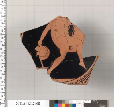 Terracotta fragment of a kylix (drinking cup)