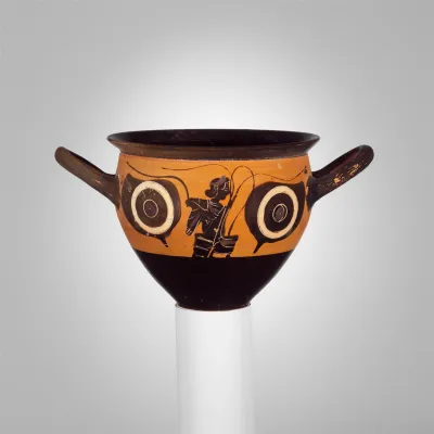 Terracotta mastoid (drinking cup with narrow base)