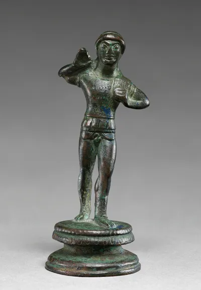 Statuette of a Youth Putting on His Cuirass