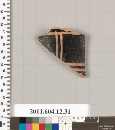 Terracotta fragment of a skyphos (deep drinking cup)?