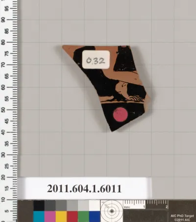 Terracotta fragment of a kylix (drinking cup)