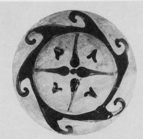 PLATE (ETRUSCAN, BLACK PATTERN)