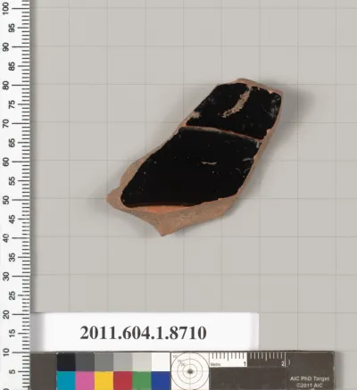 Terracotta fragment of a kylix (drinking cup)