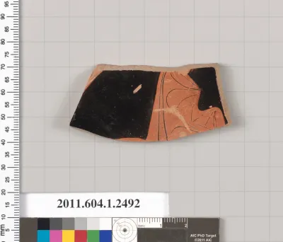 Terracotta fragment of a kylix (drinking cup)