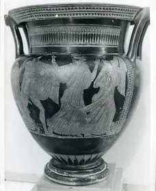 KRATER, COLUMN (ATHENIAN, RED-FIGURE)