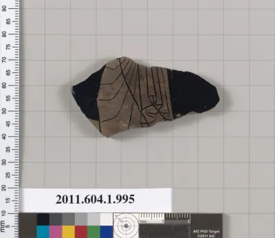 Terracotta fragment of a kylix (drinking cup)