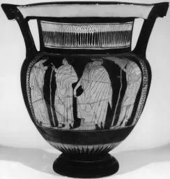 KRATER, COLUMN (ATHENIAN, RED-FIGURE)
