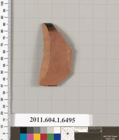 Terracotta fragment of a kylix (drinking cup)