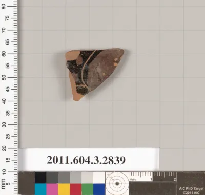 Terracotta fragment of a closed shape