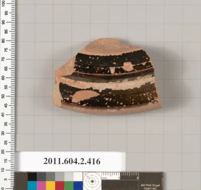 Terracotta fragment of a column-krater (bowl for mixing wine and water)