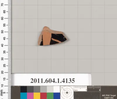 Terracotta fragment of a kylix (drinking cup)