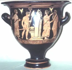 KRATER, BELL (ATHENIAN, RED-FIGURE)