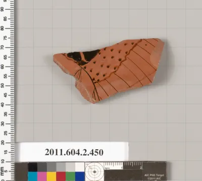 Terracotta fragment of a column-krater (bowl for mixing wine and water)