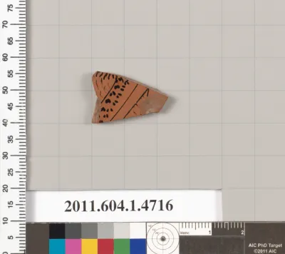 Terracotta fragment of a kylix (drinking cup)