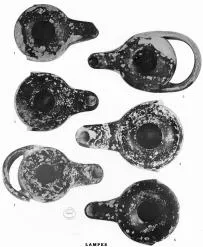 LAMP (ATHENIAN, BLACK GLAZE)