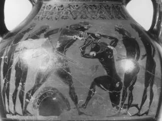 AMPHORA, BELLY, TYPE B (ATHENIAN, BLACK-FIGURE)
