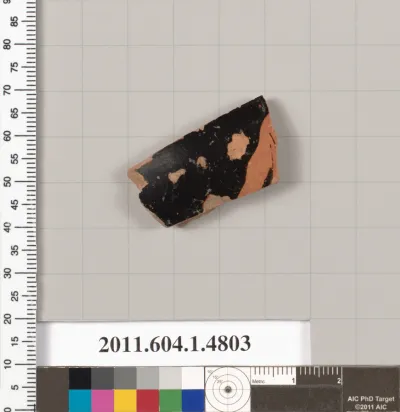 Terracotta fragment of a kylix (drinking cup)