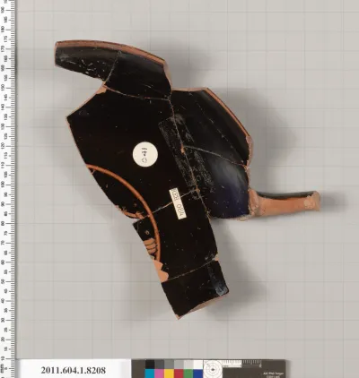 Terracotta fragment of a kylix (drinking cup)