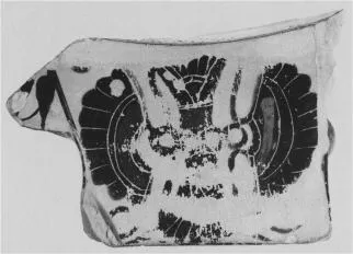 KRATER, COLUMN, FRAGMENT (ATHENIAN, BLACK-FIGURE)