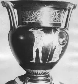 KRATER, COLUMN (ATHENIAN, RED-FIGURE)