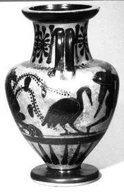 AMPHORA, NECK (ATHENIAN, BLACK-FIGURE)