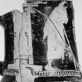 FIGURE VASE (ATHENIAN, RED-FIGURE)