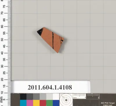 Terracotta fragment of a kylix (drinking cup)