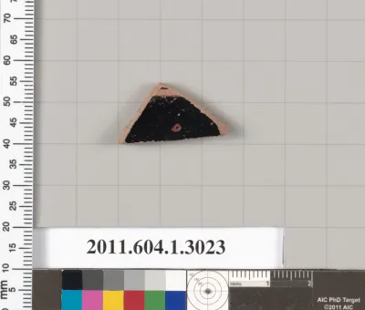 Terracotta fragment of a kylix (drinking cup)