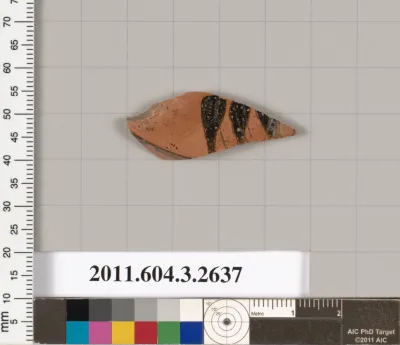 Terracotta fragment of a lekythos (oil flask)