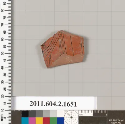 Terracotta fragment of a skyphos (deep drinking cup)