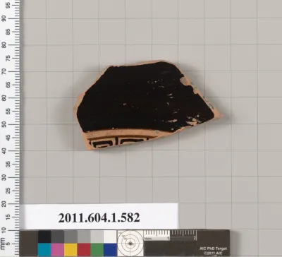 Terracotta fragment of a kylix (drinking cup)