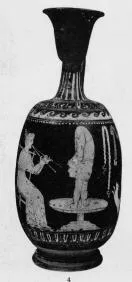 LEKYTHOS, SQUAT (SOUTH ITALIAN, GNATHIAN, BLACK GLAZE)