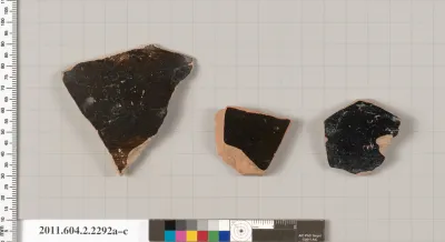 Terracotta fragments of column-kraters (bowls for mixing wine and water)?