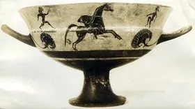 CUP, SIANA, FRAGMENT (ATHENIAN, BLACK-FIGURE)