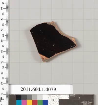 Terracotta fragment of a kylix (drinking cup)